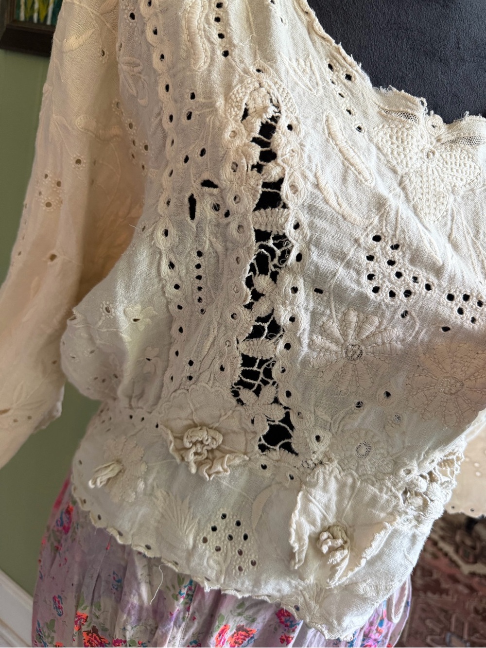 Magnolia Pearl eyelet top in moonlight NWT vintage - Picture 4 of 7